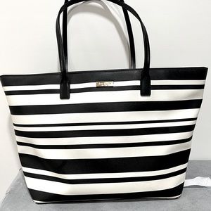 Kate Spade Shore Street Margareta Tote - Black and white stripe